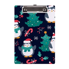 Colorful-funny-christmas-pattern      - A5 Acrylic Clipboard by Grandong