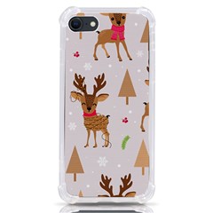 Christmas-seamless-pattern-with-reindeer Iphone Se by Grandong