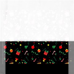 Christmas Pattern Texture Colorful Wallpaper Rectangular Jigsaw Puzzl by Grandong