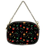 Christmas Pattern Texture Colorful Wallpaper Chain Purse (Two Sides) Front