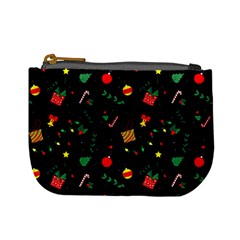 Christmas Pattern Texture Colorful Wallpaper Mini Coin Purse by Grandong