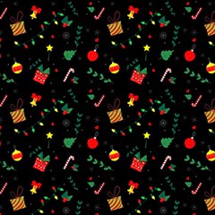 Christmas Pattern Texture Colorful Wallpaper Play Mat (square) by Grandong