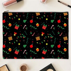 Christmas Pattern Texture Colorful Wallpaper Cosmetic Bag (xxxl) by Grandong