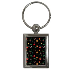 Christmas Paper Stars Pattern Texture Background Colorful Colors Seamless Copy Key Chain (rectangle) by Grandong