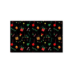 Christmas Paper Stars Pattern Texture Background Colorful Colors Seamless Copy Sticker (rectangular) by Grandong