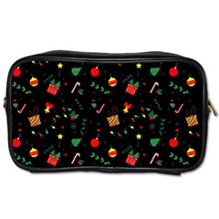 Christmas Paper Stars Pattern Texture Background Colorful Colors Seamless Copy Toiletries Bag (one Side) by Grandong