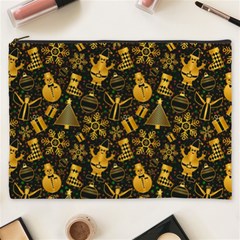 Christmas Background Seamless Pattern Pattern Cosmetic Bag (xxxl) by Grandong