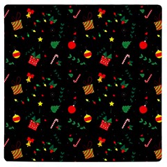 Christmas Pattern Texture Colorful Wallpaper Uv Print Square Tile Coaster  by Grandong