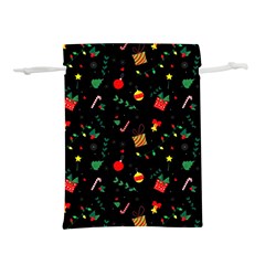 Christmas Paper Stars Pattern Texture Background Colorful Colors Seamless Copy Lightweight Drawstring Pouch (l) by Grandong