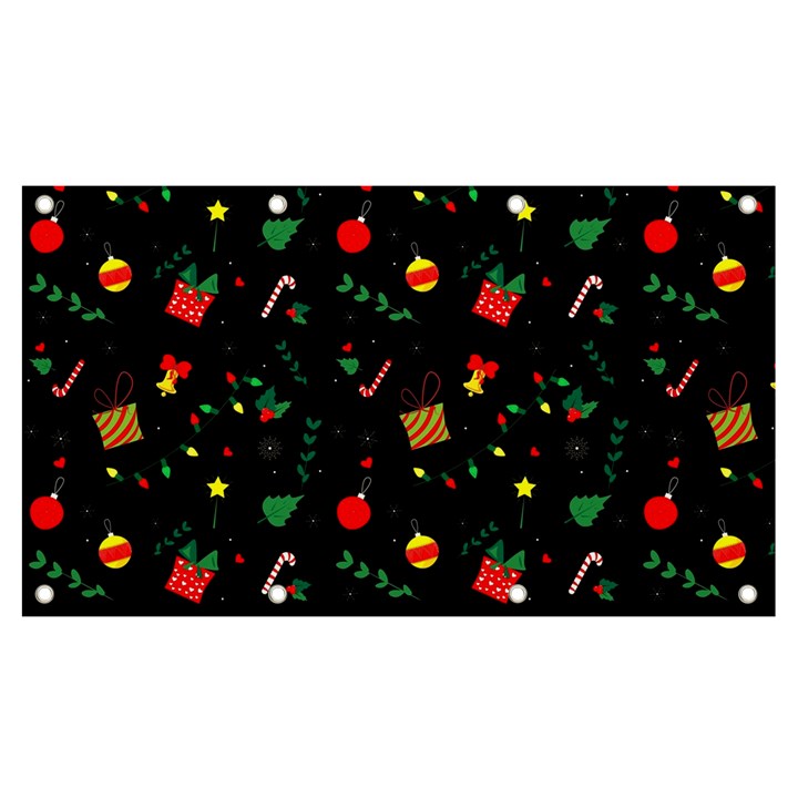 Christmas Pattern Texture Colorful Wallpaper Banner and Sign 7  x 4 