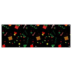 Christmas Pattern Texture Colorful Wallpaper Banner And Sign 12  X 4  by Grandong