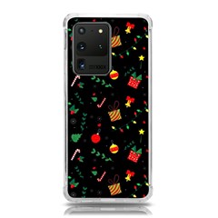 Christmas Paper Stars Pattern Texture Background Colorful Colors Seamless Copy Samsung Galaxy S20 Ultra 6 9 Inch Tpu Uv Case by Grandong