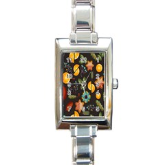 Christmas-seamless-pattern   - Rectangle Italian Charm Watch