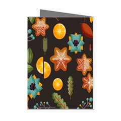 Christmas-seamless-pattern   - Mini Greeting Cards (pkg Of 8) by Grandong