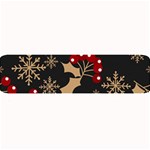 Christmas-pattern-with-snowflakes-berries Large Bar Mat 32 x8.5  Bar Mat