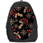 Christmas-pattern-with-snowflakes-berries Backpack Bag Front