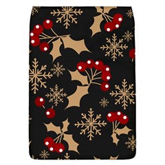 Christmas-pattern-with-snowflakes-berries Removable Flap Cover (l) by Grandong