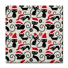 Cute Christmas Seamless Pattern Vector Tile Coaster by Grandong