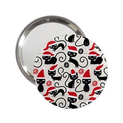 Cute Christmas Seamless Pattern Vector 2 25  Handbag Mirrors by Grandong