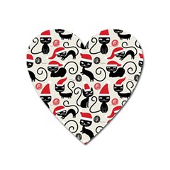 Cute Christmas Seamless Pattern Vector Heart Magnet by Grandong