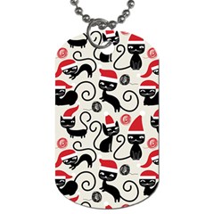 Cute Christmas Seamless Pattern Vector Dog Tag (two Sides) by Grandong