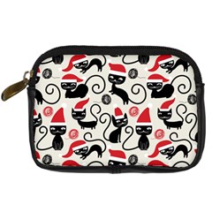 Cute Christmas Seamless Pattern Vector Digital Camera Leather Case by Grandong