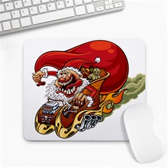 Funny Santa Claus Christmas Large Mousepad by Grandong