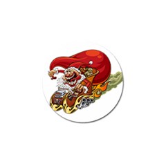 Funny Santa Claus Christmas Golf Ball Marker (4 Pack) by Grandong