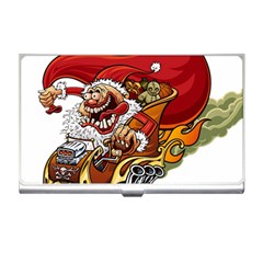 Funny Santa Claus Christmas Business Card Holder by Grandong