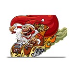 Funny Santa Claus Christmas Plate Mats 18 x12  Plate Mat