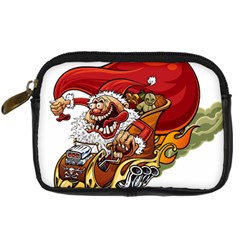 Funny Santa Claus Christmas Digital Camera Leather Case by Grandong