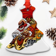 Funny Santa Claus Christmas Christmas Tree Ornament (two Sides) by Grandong