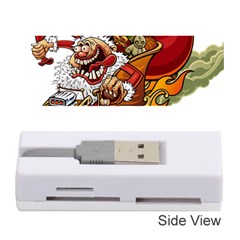 Funny Santa Claus Christmas Memory Card Reader (stick) by Grandong