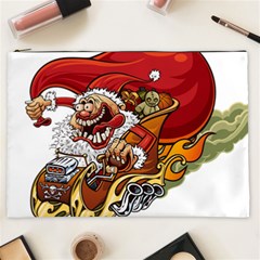 Funny Santa Claus Christmas Cosmetic Bag (xxl) by Grandong