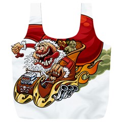 Funny Santa Claus Christmas Full Print Recycle Bag (xxl) by Grandong