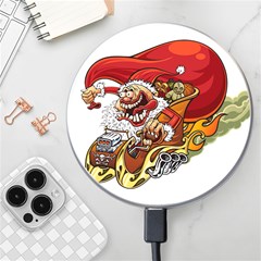 Funny Santa Claus Christmas Wireless Fast Charger(white) by Grandong