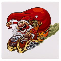 Funny Santa Claus Christmas Uv Print Square Tile Coaster 