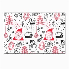 Christmas-themed-seamless-pattern Postcard 4 x 6  (pkg Of 10) by Grandong