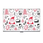 Christmas-themed-seamless-pattern Business Card Holder Front