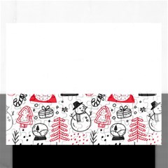 Christmas-themed-seamless-pattern Rectangular Jigsaw Puzzl by Grandong