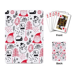 Christmas-themed-seamless-pattern Playing Cards Single Design (rectangle) by Grandong