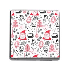 Christmas-themed-seamless-pattern Memory Card Reader (square 5 Slot) by Grandong