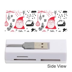 Christmas-themed-seamless-pattern Memory Card Reader (stick) by Grandong