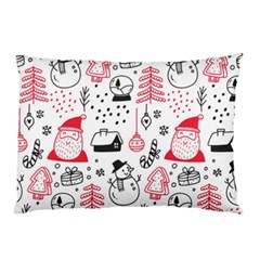 Christmas-themed-seamless-pattern Pillow Case (two Sides) by Grandong