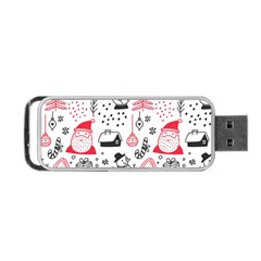 Christmas-themed-seamless-pattern Portable Usb Flash (two Sides) by Grandong