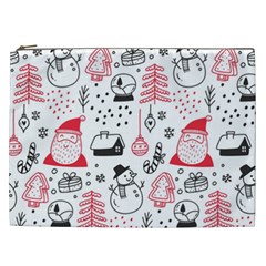 Christmas-themed-seamless-pattern Cosmetic Bag (xxl) by Grandong