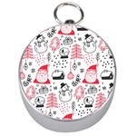 Christmas-themed-seamless-pattern Silver Compasses Front