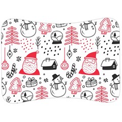 Christmas-themed-seamless-pattern Velour Seat Head Rest Cushion by Grandong