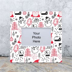 Christmas-themed-seamless-pattern White Box Photo Frame 4  X 6  by Grandong