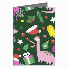 Colorful-funny-christmas-pattern   --- Greeting Cards (pkg Of 8) by Grandong